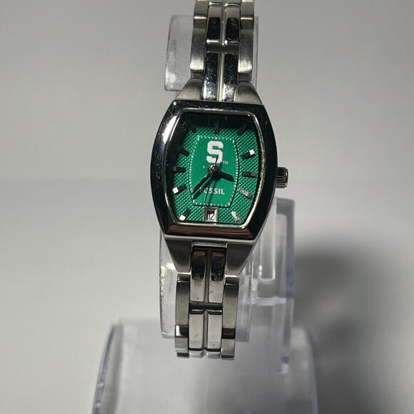 Michigan State Spartans NCAA Stainless-Steel Bracelet Watch by Fossil !!NEW!! - Picture 7 of 9